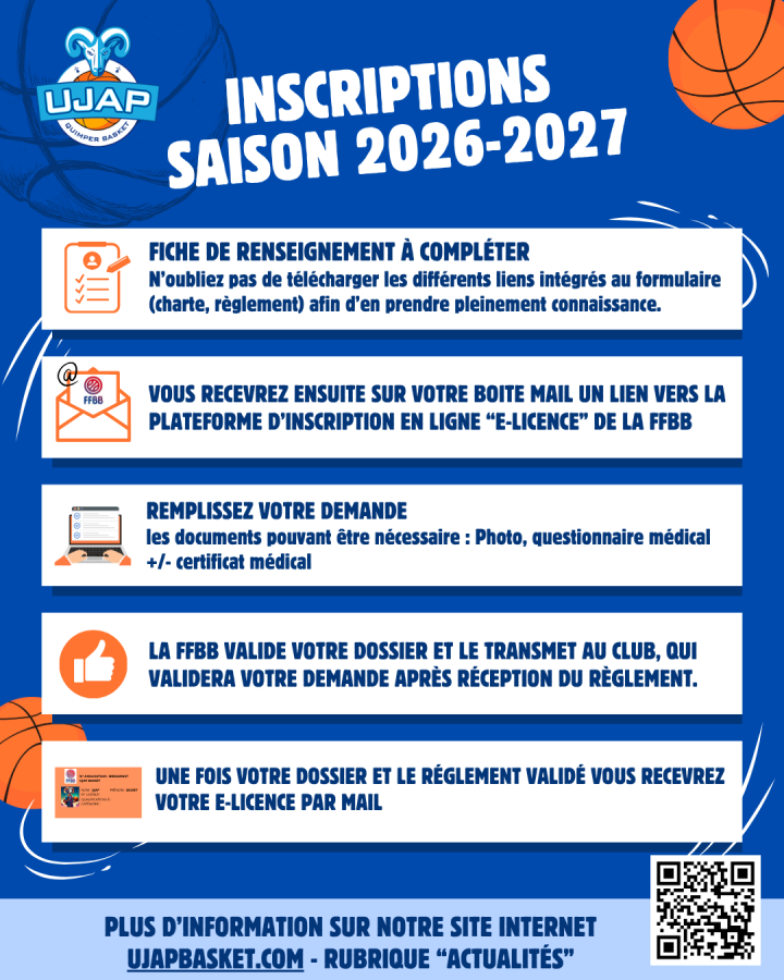 Inscriptions 2026 - 2027